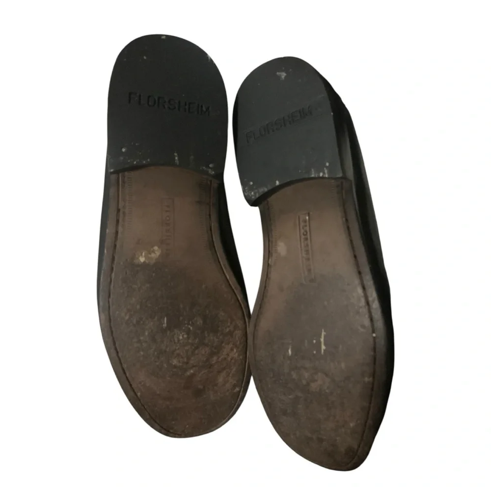 Florsheim Men's 9 Black Crocodile Embossed Tassel Detail Dress Career Loafers